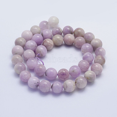 Natural Kunzite Beads Strands(G-L478-11-10mm)-3