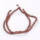 Goldstone brins de perles(X-G-R193-04-4mm)-2