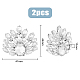 1 Pair Detachable Flower Shoe Decoration(AJEW-HY0001-13)-2
