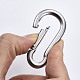 Tarnish Resistant 304 Stainless Steel Rock Climbing Carabiners(STAS-N087-24B-01)-3