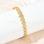 304 Stainless Steel Hinged Bangles for Women, Skull, Ion Plating(IP), Real 18K Gold Plated, 3/8 inch(1cm), Inner Diameter: 2x2-3/8 inch(5.1x6cm)(BJEW-C114-05G)