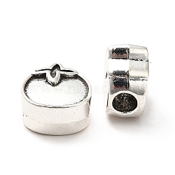 Tibetan Style Alloy Beads, Tomato Bead, Antique Silver, 12x10.5x6.5mm, Hole: 3.7mm, about 385pcs/1000g(PALLOY-M198-01AS)
