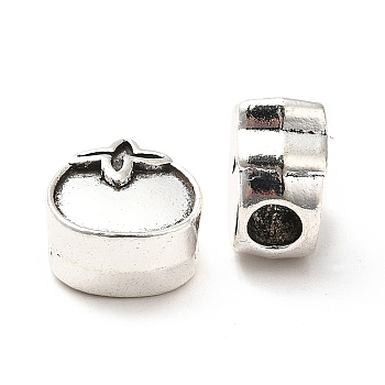 Tibetan Style Alloy Beads, Tomato Bead, Antique Silver, 12x10.5x6.5mm, Hole: 3.7mm, about 385pcs/1000g