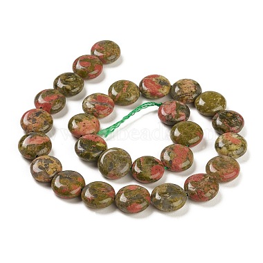 Natural Unakite Beads Strands(G-M403-C14)-3