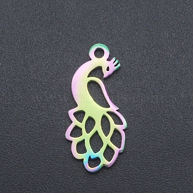 Multi-color Peacock Stainless Steel Pendants