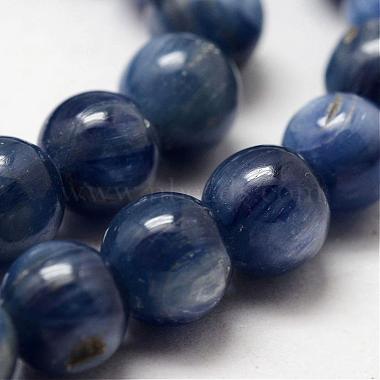 Natural Grade AA Kyanite/Cyanite/Disthene Round Bead Strands(G-O143-07-8mm)-3