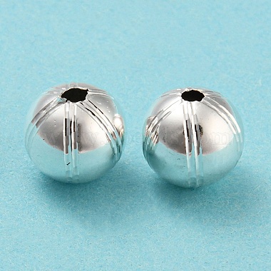 925 Sterling Silver Plated Round Brass Beads