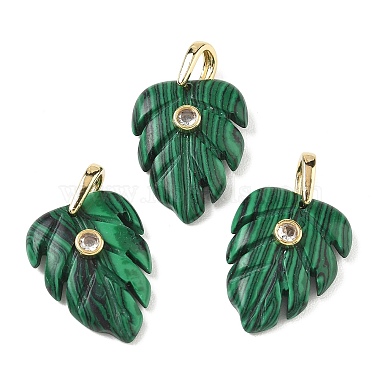 Synthetic Malachite Pendants(GG-CBA105B-01B-G)-1