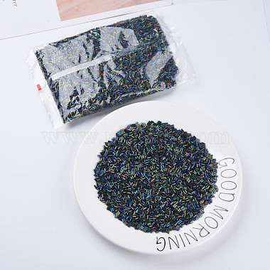 Perles de clairon en verre de couleurs métalliques(SEED-N005-001-D02)-2