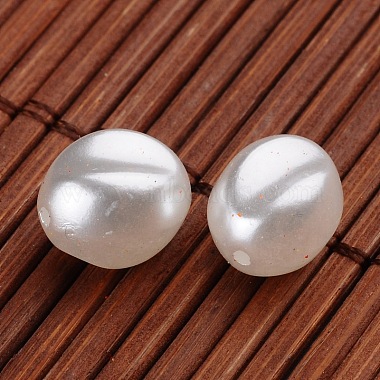 Perles acryliques de perles d'imitation ovale(OACR-L004-3379)-2