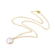 Colliers de perles de keshi de perles baroques naturelles plaquées(NJEW-JN02218)-1