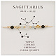 Natural Gemstone Constellation Beaded Bracelets(NR2952-6)-1