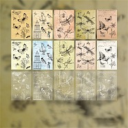 30 Sheets Vintage Scrapbook Paper Pad, for DIY Album Scrapbook, Greeting Card, Background Paper, Dragonfly, 140x95mm(PW-WGA5C8F-01)