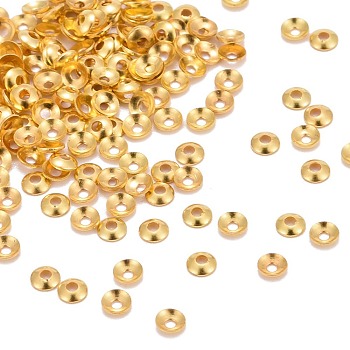 Brass Tiny Bead Cones, Golden, 3x0.8mm, Hole: 1mm
