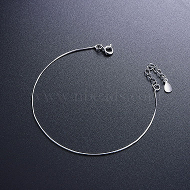 bracelet en argent sterling plaqué rhodium simple et élégant shegrace 925(JB262A)-3