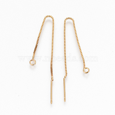 Brass Stud Earring Findings(KK-R117-062-NF)-2