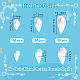 450Pcs 3 Styles Natural Spiral Shell Beads(BSHE-GA0001-03)-2