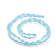 Chapelets de perles en verre opaque électrolytique(EGLA-L015-FR-B02)-3