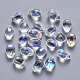 Transparent Spray Painted Glass Charms(GLAA-R211-03-D07)-1
