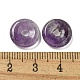 Natural Amethyst Donut/Pi Disc Charms(G-G142-01S)-3