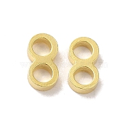 Brass Linking Rings, Number 8 Connector, Real 24K Gold Plated, 4x8x1.8mm, Inner Diameter: 2.8mm(FIND-Z039-17G)
