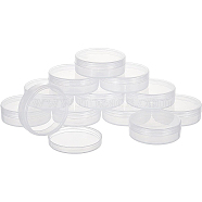 Polypropylene(PP) Storage Containers, with Screw Lids, for Beads, Jewelry, Small Items, Column, Clear, 5.5x1.8cm, Inner Diameter: 4.9cm(CON-WH0073-13B)