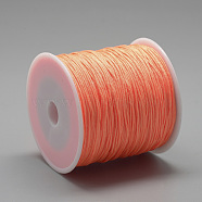 Nylon Thread, Chinese Knotting Cord, Dark Orange, 0.8mm, about 109.36 yards(100m)/roll(NWIR-Q008A-F172)
