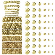 CCB Plastic Beads, for DIY Jewelry Making, Round, Golden, 3x2.5mm, Hole: 1.2mm(CCB-YW0001-29A)