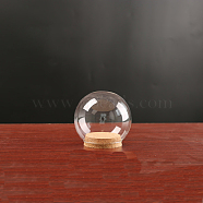 High Borosilicate Glass Dome Cover, Decorative Display Case, Cloche Bell Jar Terrarium with Cork Base, Clear, 100mm(DJEW-PW0001-22A)