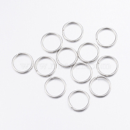 304 Stainless Steel Open Jump Rings, Stainless Steel Color, 13x1.5mm(15 Gauge), Inner Diameter: 10mm, about 119pcs/50g(X-STAS-P151-01)