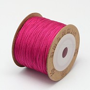 Nylon Threads, Medium Violet Red, 0.8mm, about 109.36 yards(100m)/roll(NWIR-N003-0.8mm-06C)