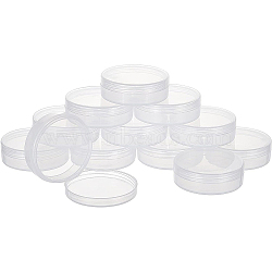 Polypropylene(PP) Storage Containers, with Screw Lids, for Beads, Jewelry, Small Items, Column, Clear, 5.5x1.8cm, Inner Diameter: 4.9cm(CON-WH0073-13B)