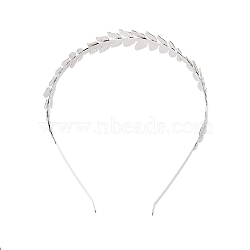 Fashionable Iron Hair Band Findings, Platinum, 32x2mm, Inner Diameter: 119~121mm(OHAR-T008-03P)