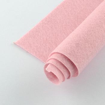 Non Woven Fabric Embroidery Needle Felt for DIY Crafts, Square, Pink, 298~300x298~300x1mm, about 50pcs/bag