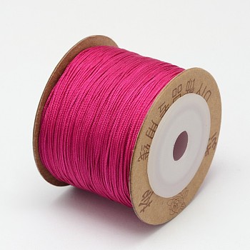 Nylon Threads, Medium Violet Red, 0.8mm, about 109.36 yards(100m)/roll