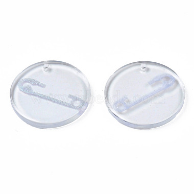 Transparent Resin Pendants(RESI-N030-005B)-3