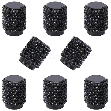 8Pcs Rubber Rhinestone Tire Valve Stem Caps(FIND-GF0009-36A)-1