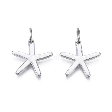 Platinum Star Alloy Pendants