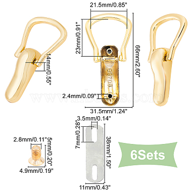 wadorn 6 définit le fermoir en alliage(PURS-WR0001-06)-3