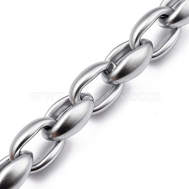 Handmade Spray Painted CCB Plastic Cable Chains(AJEW-JB00738-03)-2