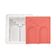 DIY Square with Rampart Pattern Candle Silicone Molds(DIY-G113-09A)-1