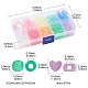 200Pcs 10 Colors Transparent & Luminous Plastic Beads(KY-YW0001-50)-3