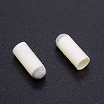 Plastic Billiards Cue Head Cover, Column, Ghost White, 26x10mm, Hole: 9mm(AJEW-WH0240-31A)