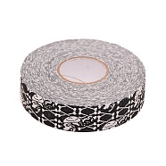 Bockey Masking Tape, Adhesive Tape Textured Polyester, for Bockey Packaging, Black, 91~100.5x24.5~25mm, about 27.34Yards(25m)/roll(AJEW-WH0241-43B)