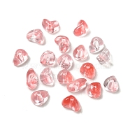 Transparent Acrylic Beads, Nuggets, Tomato, 4.3~5.8x7.6~8.5x3.8~4.7mm, Hole: 1.6mm, about 4200pcs/500g(OACR-A021-12A)
