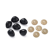 (Defective Closeout Sale: Scratch) Craft Plastic Doll Noses, Safety Noses, Black, 21x20x26mm(KY-XCP0001-26A)