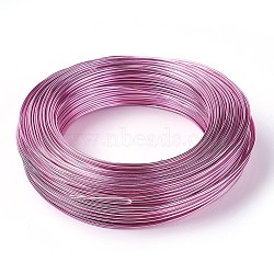 Round Anodized Aluminum Wire, Bendable Metal Craft Wire, for DIY Jewelry Craft Making, Hot Pink, 6 Gauge, 4mm, 16m/500g(52.4 Feet/500g)(AW-S001-4.0mm-13)