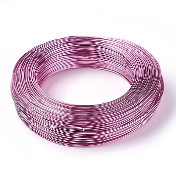Round Aluminum Wire, Bendable Metal Craft Wire, for DIY Jewelry Craft Making, Hot Pink, 6 Gauge, 4mm, 16m/500g(52.4 Feet/500g)