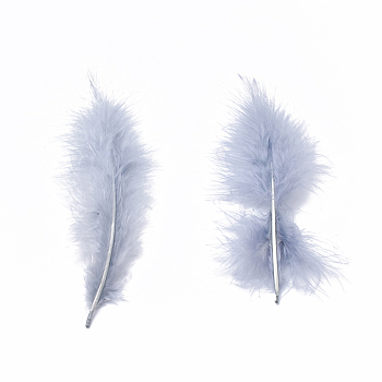 Fashion Feather Costume Accessories, Light Steel Blue, 120~190x30~56mm, about 400~500pcs/bag