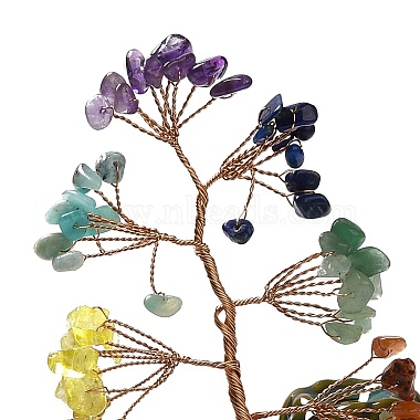 Gemstone Chips Tree Decorations(AJEW-P120-A01)-4